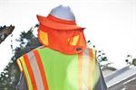 Protecting workers wearing hard hats from UV exposure