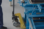 Pallet truck castors need to be robust, durable and wear-resistant.