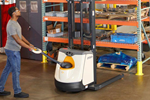 Crown Updates Stacker Offering with Improved M 3000 Series Walkie Straddle Stacker