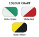Colour Chart for AT8S PVC Hazard Warning Tapes