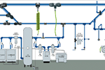 Schematic of a typical air line system